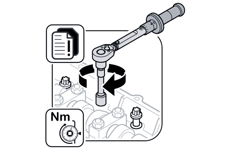 Einbauanleitung in Piktogramm-Form
